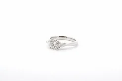 Bague platine diamants