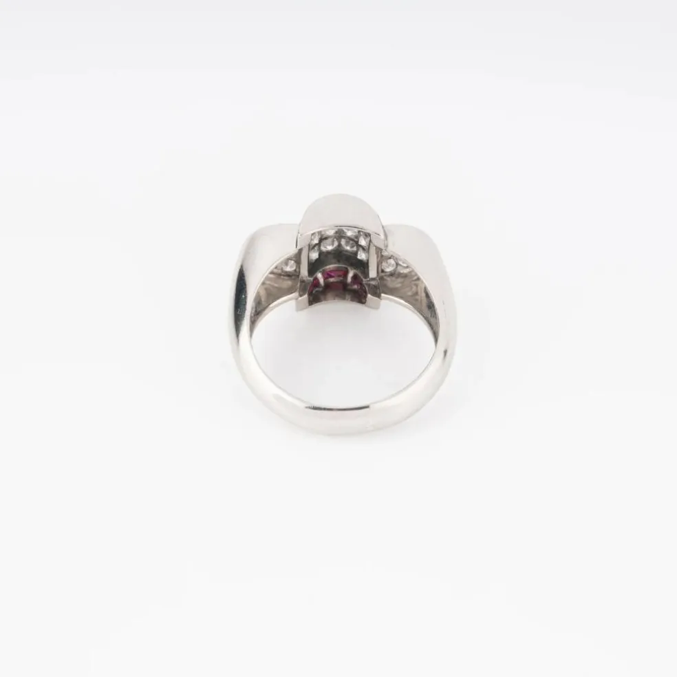 Bague platine, diamants