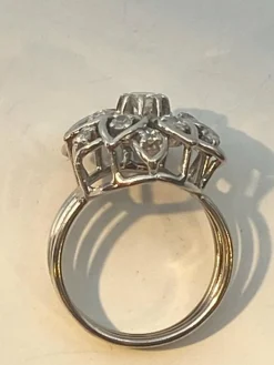Bague platine, diamants