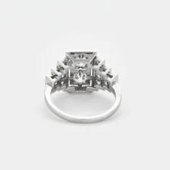 Bague platine diamants