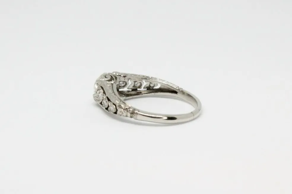 Bague Platine Diamants
