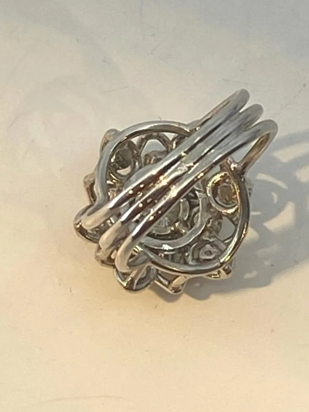 Bague platine, diamants