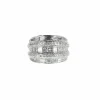 Bague Platine, Diamants Brillants et Baguettes