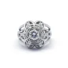 Bague platine et diamants