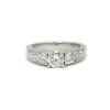 Bague platine et diamants