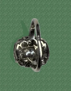 Bague platine et diamants dont env 0,30ct