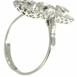 Bague platine et diamants