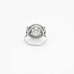 Bague platine pavage diamants Art Déco