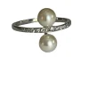 Bague Platine Perles Diamants