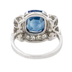 Bague Platine Saphir