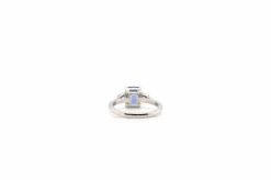 Bague Platine Saphir de Ceylan Diamants