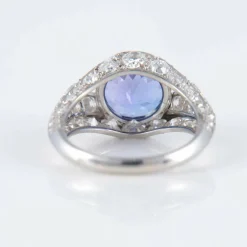Bague Platine Tanzanite Diamants