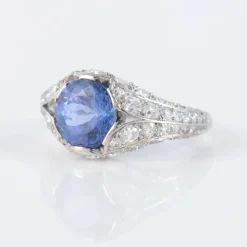 Bague Platine Tanzanite Diamants