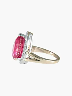Bague Pois Rubellite