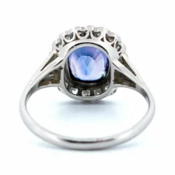 Bague Pompadour Diamants, Saphir, Platine