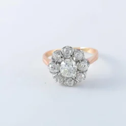 Bague Pompadour en or 18ct et diamants