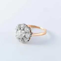 Bague Pompadour en or 18ct et diamants