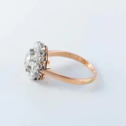 Bague Pompadour en or 18ct et diamants