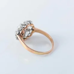 Bague Pompadour en or 18ct et diamants