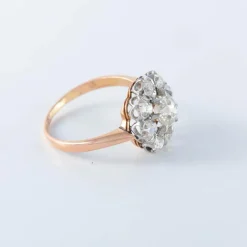 Bague Pompadour en or 18ct et diamants