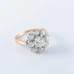 Bague Pompadour en or 18ct et diamants