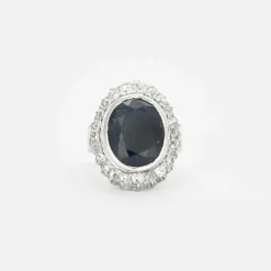 Bague Pompadour or blanc
