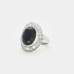 Bague Pompadour or blanc
