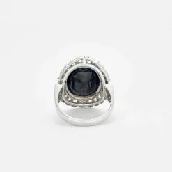 Bague Pompadour or blanc