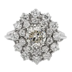 Bague Pompadour Or blanc Diamant