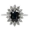 Bague Pompadour Or blanc Saphir