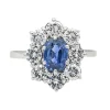 Bague Pompadour Or blanc Saphir, Diamant