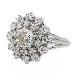 Bague Pompadour Or blanc Diamant