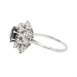 Bague Pompadour Or blanc Saphir