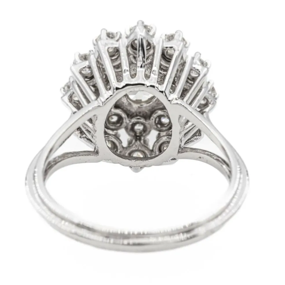 Bague Pompadour Or blanc Diamant