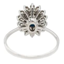 Bague Pompadour Or blanc Saphir