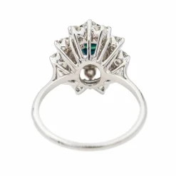 Bague Pompadour Or blanc Saphir