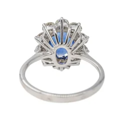 Bague Pompadour Or blanc Saphir