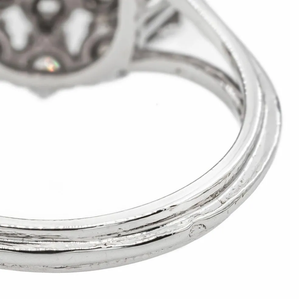 Bague Pompadour Or blanc Diamant