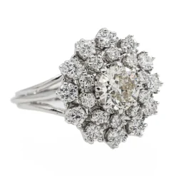 Bague Pompadour Or blanc Diamant