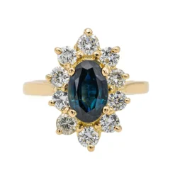 Bague Pompadour Or jaune Saphir