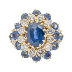 Bague Pompadour Or jaune Saphir