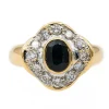 Bague Pompadour Or jaune Saphir