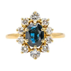 Bague Pompadour Or jaune Saphir
