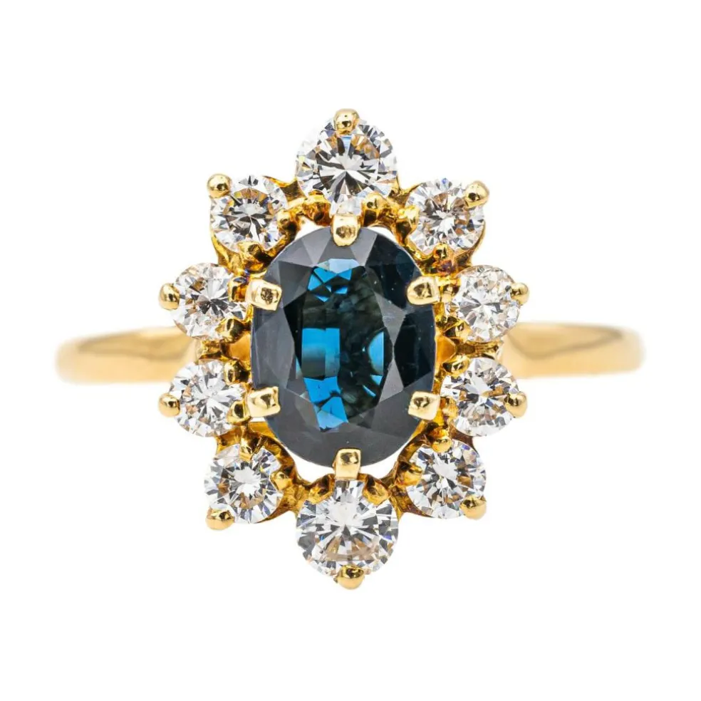 Bague Pompadour Or jaune Saphir