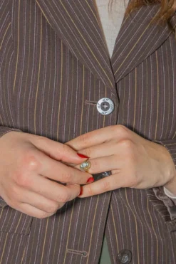 Bague Pompadour Or jaune Aigue marine, Diamant