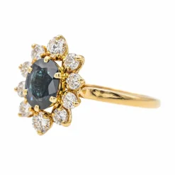 Bague Pompadour Or jaune Saphir