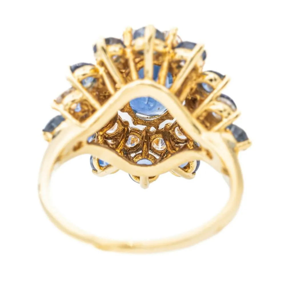 Bague Pompadour Or jaune Saphir