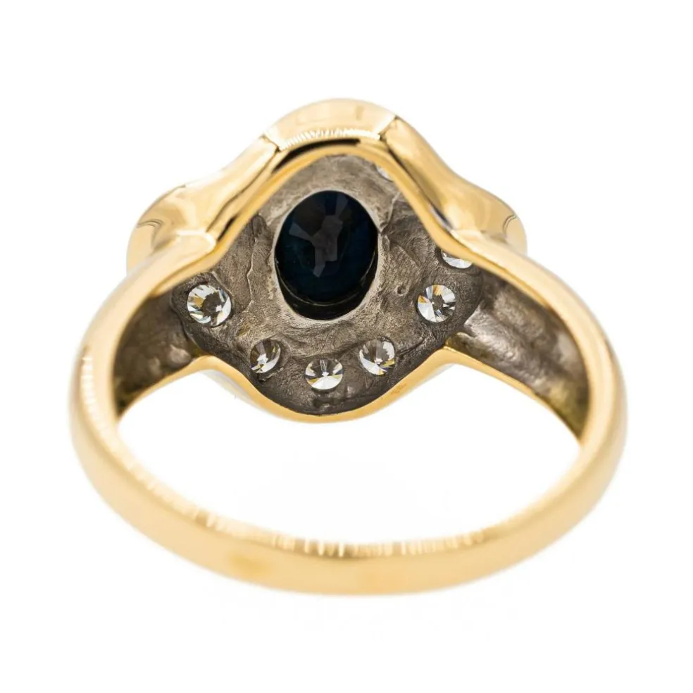 Bague Pompadour Or jaune Saphir