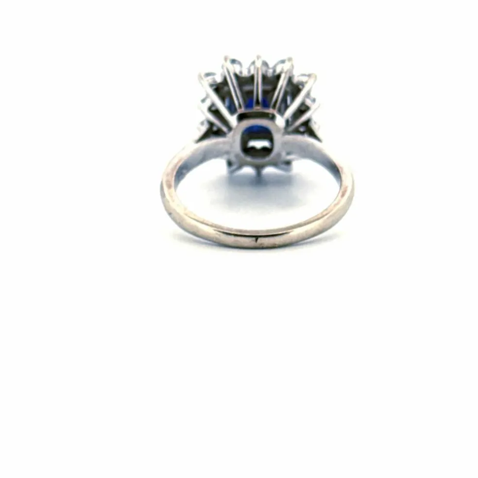 Bague Pompadour Platine Tanzanite & Diamants