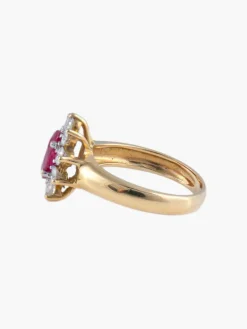 Bague Pompadour Rubis Diamants